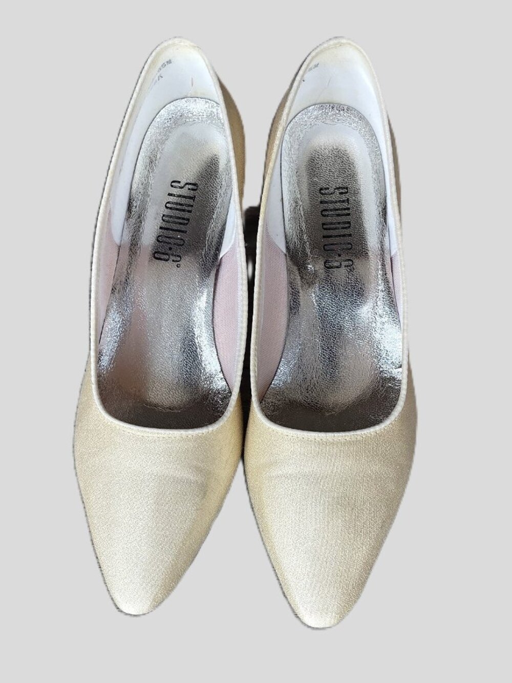 Studio‑6 Champagne Pointed‑Toe Heels